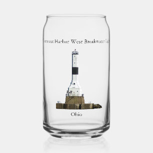 Conneaut Harbour West Breakwater Light kann Glas