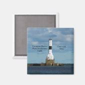 Conneaut Harbour West Breakwater Light Magnet (Vorderseite/Rückseite)