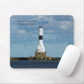 Conneaut Harbour West Breakwater Light Mousepad (Mit Mouse)
