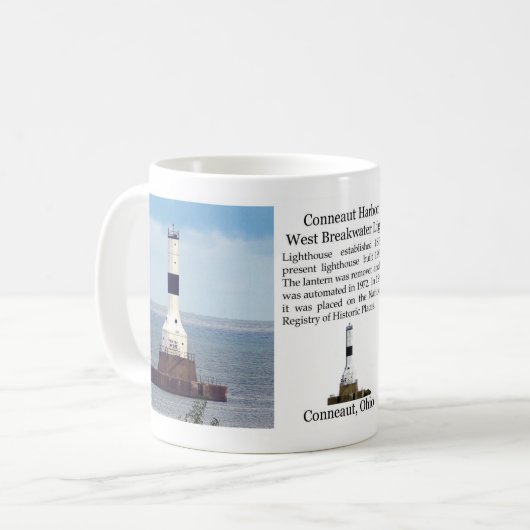 Conneaut Harbour West Breakwater Light Tasse (Vorderseite Links)