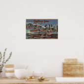 Conneaut, Ohio - Große Buchstabenszenen Poster (Küche)