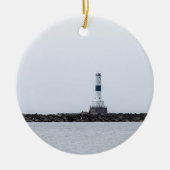 Conneaut West Breakwater Lighthouse Keramik Ornament (Vorne)