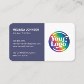 Connect Future Dusch QR Code Logo Social Media Visitenkarte (Vorderseite)