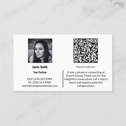 Connect Professional Company Botschafter Visitenkarte (Rückseite)