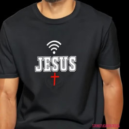 "Connect with Jesus" Christian design idea T-Shirt