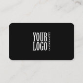 Connect with us Social Media QR Code Black Busines Visitenkarte (Rückseite)