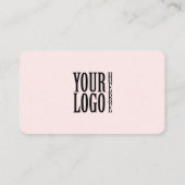 Connect with us Social Media QR Code Pink Business Visitenkarte (Rückseite)