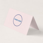 Connect with us Social Media QR Code Pink Business Visitenkarten (Rückseite)