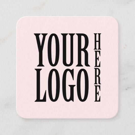 Connect with us Social Media QR Code Pink Square Quadratische Visitenkarte (Vorderseite)