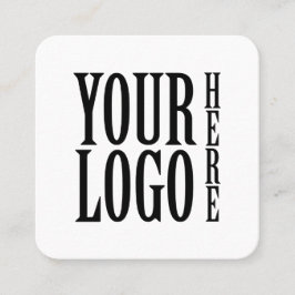 Connect with us Social Media QR Code White Square Quadratische Visitenkarte