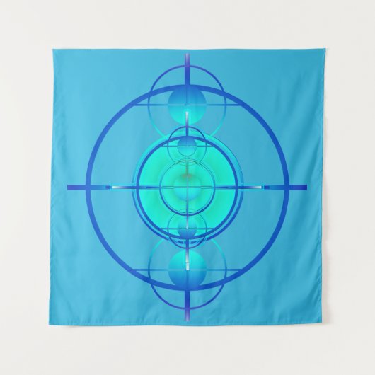 Connected Minds (Day Version) Wandteppich (Vorderseite)