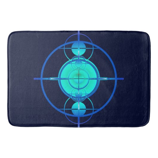 Connected Minds (Night Version) Badematte (Vorderseite)