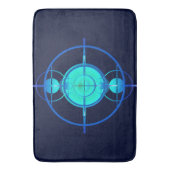 Connected Minds (Night Version) Badematte (Vorderseite Vertikal)