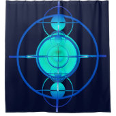Connected Minds (Night Version) Duschvorhang (Vorderseite)