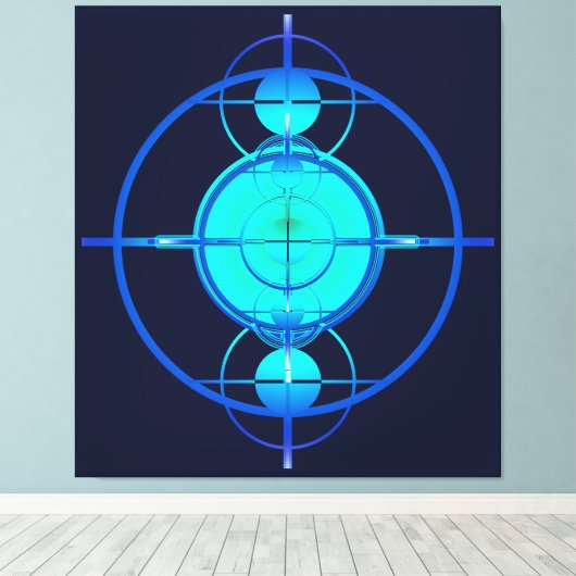 Connected Minds (Night Version) Leinwanddruck (Insitu (Holzboden))