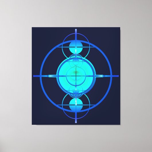 Connected Minds (Night Version) Leinwanddruck (Vorderseite)