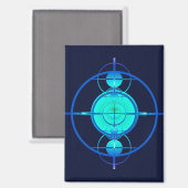 Connected Minds (Night Version) Magnet (Vorderseite/Rückseite)