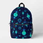 Connected Minds Pattern 2 Bedruckter Rucksack (Vorderseite)