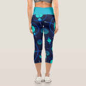 Connected Minds Pattern 2 Capri Leggings (Rückseite)