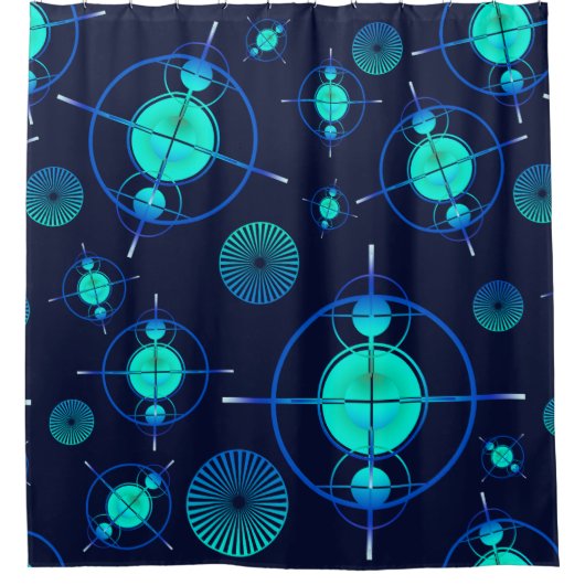 Connected Minds Pattern 2 Duschvorhang (Vorderseite)