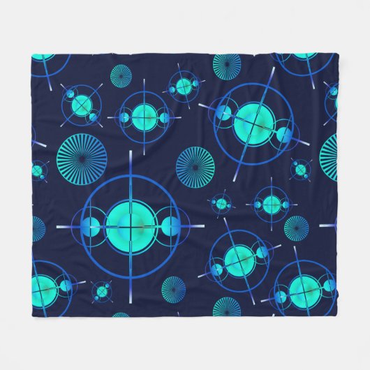 Connected Minds Pattern 2 Fleecedecke (Vorderseite (Horizontal))