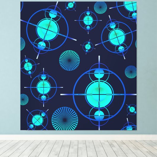 Connected Minds Pattern 2 Leinwanddruck (Insitu (Holzboden))