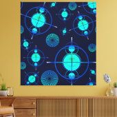 Connected Minds Pattern 2 Leinwanddruck (Insitu (Wohnzimmer))