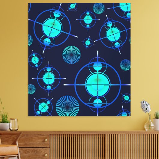 Connected Minds Pattern 2 Leinwanddruck (Insitu (Wohnzimmer))