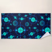 Connected Minds Pattern 2 Strandtuch (Vorderseite)