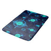 Connected Minds Pattern Badematte (Schrägansicht)