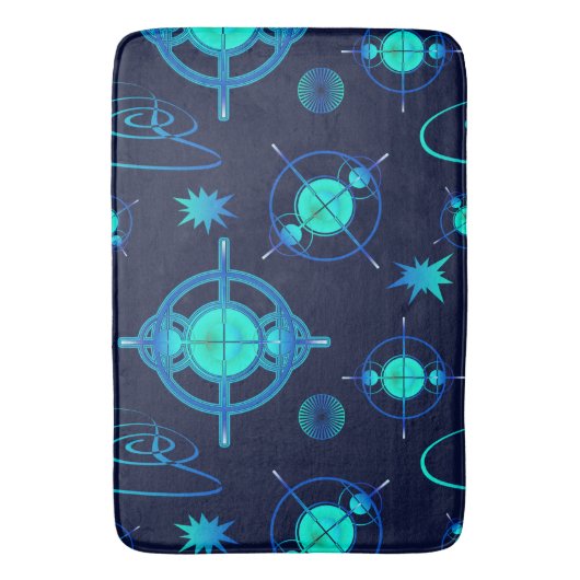 Connected Minds Pattern Badematte (Vorderseite Vertikal)