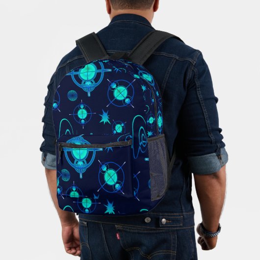 Connected Minds Pattern Bedruckter Rucksack (Insitu (Modell))