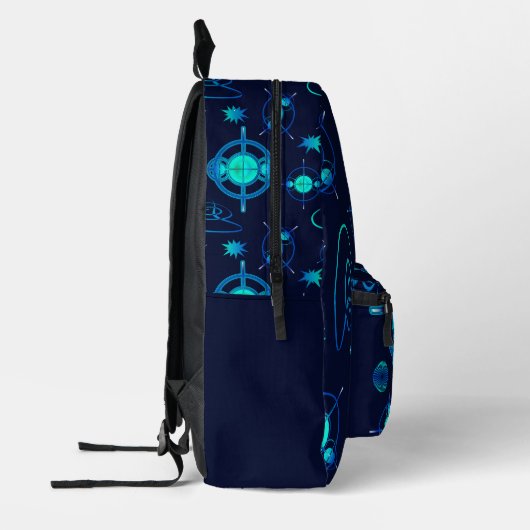 Connected Minds Pattern Bedruckter Rucksack (Links)