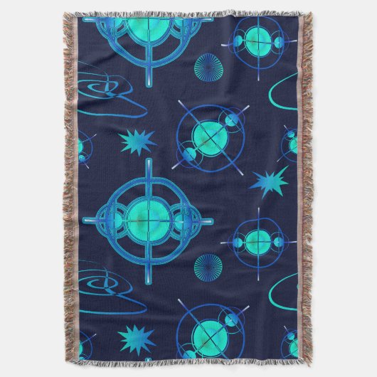 Connected Minds Pattern Decke (Vorderseite Vertikal)