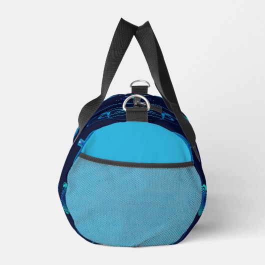 Connected Minds Pattern Duffle Bag (Rechts)