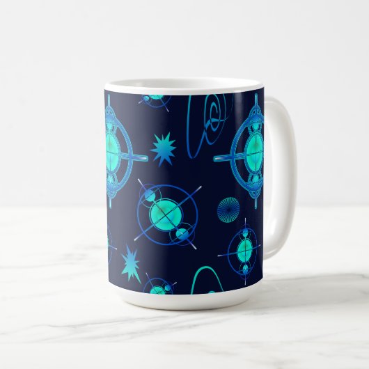 Connected Minds Pattern Kaffeetasse (VorderseiteRechts)