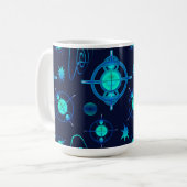 Connected Minds Pattern Kaffeetasse (Vorderseite Links)