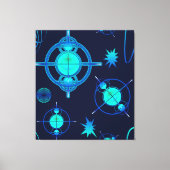 Connected Minds Pattern Leinwanddruck (Vorderseite)