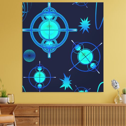 Connected Minds Pattern Leinwanddruck (Insitu (Wohnzimmer))