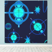 Connected Minds Pattern Leinwanddruck (Insitu (Holzboden))