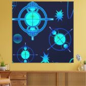 Connected Minds Pattern Leinwanddruck (Insitu (Wohnzimmer))