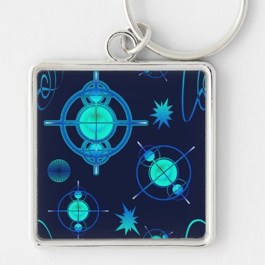 Connected Minds Pattern Schlüsselanhänger (Vorne)