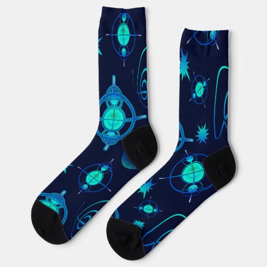 Connected Minds Pattern Socken (Linkes Detail)