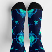 Connected Minds Pattern Socken (Oben)