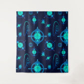 Connected Minds Pattern Wandteppich (Vorderseite)