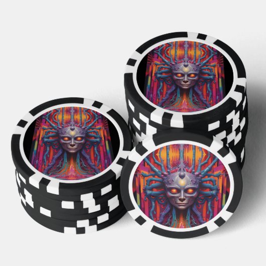 Connected to the New Reality Pokerchips (Stapel)