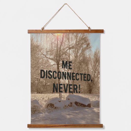 Connected to the Wild Wandteppich Mit Holzrahmen (Vorderseite)