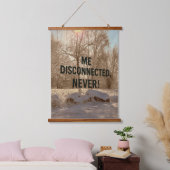 Connected to the Wild Wandteppich Mit Holzrahmen (Schlafzimmer)