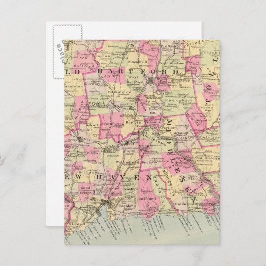 Connecticut 12 postkarte (Vorne/Hinten)