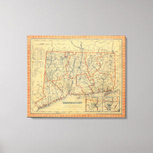 Connecticut 16 leinwanddruck